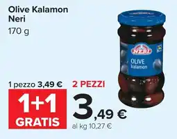 Carrefour Olive Kalamon Neri offerta