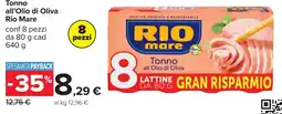 Carrefour Tonno all'Olio di Oliva Rio Mare offerta