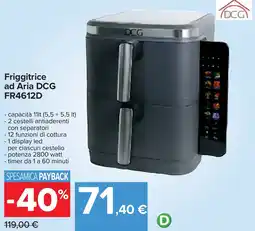 Carrefour Friggitrice ad Aria DCG FR4612D offerta