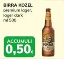 Basko BIRRA KOZEL premium lager, lager dark offerta