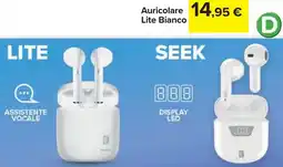 Carrefour cellularline Auricolare Lite Bianco offerta