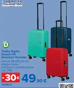 Carrefour Trolley Rigido Sunset Hill American Tourister offerta