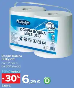Carrefour Doppia Bobina Bulkysoft offerta