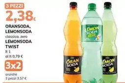 Basko ORANSODA, LEMONSODA classica, zero LEMONSODA TWIST offerta