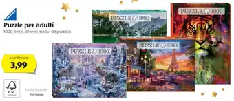 ALDI Puzzle per adulti 1000 pezzi offerta