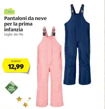 ALDI Impidimpi Pantaloni da neve per la prima infanzia offerta