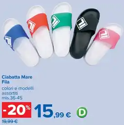 Carrefour Ciabatta Mare Fila offerta
