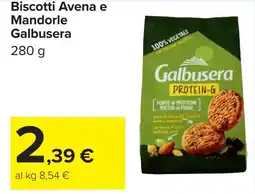 Carrefour Biscotti Avena e Mandorle Galbusera offerta