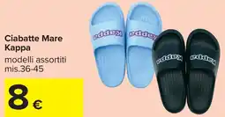 Carrefour Ciabatte Mare Kappa offerta