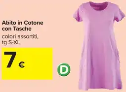 Carrefour Abito in Cotone con Tasche offerta