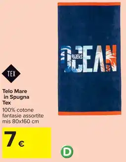 Carrefour Telo Mare in Spugna Tex offerta