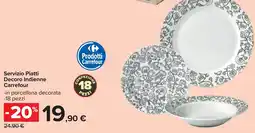 Carrefour Servizio Piatti Decoro Indienne Carrefour offerta