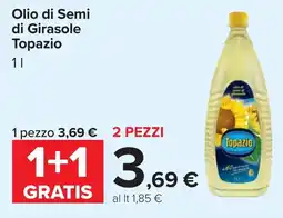 Carrefour Olio di Semi di Girasole Topazio offerta