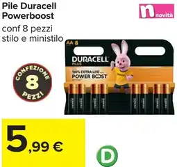 Carrefour Pile Duracell Powerboost offerta