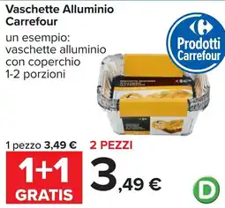 Carrefour Vaschette Alluminio Carrefour offerta