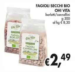 Coal Fagioli secchi bio OHI VITA borlotti/cannellini offerta