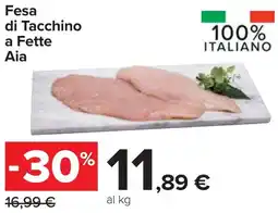 Carrefour Fesa di Tacchino a Fette Aia offerta