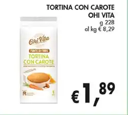 Coal Tortina con carote OHI VITA offerta