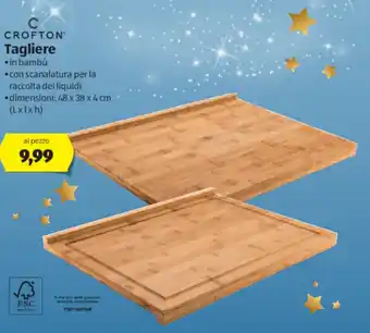 ALDI Crofton Tagliere 48x38x4 cm offerta