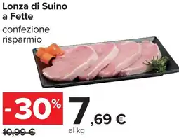 Carrefour Lonza di Suino a Fette offerta