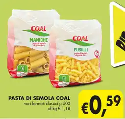 Coal Pasta di semola COAL offerta