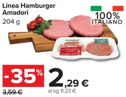 Carrefour Linea Hamburger Amadori offerta