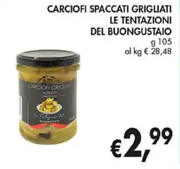 Coal Carciofi spaccati grigliati le tentazioni del buongustaio offerta