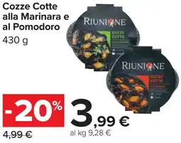 Carrefour Cozze Cotte alla Marinara e al Pomodoro offerta