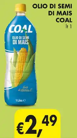 Coal Olio di semi di mais COAL offerta