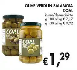 Coal Olive verdi in salamoia COAL offerta