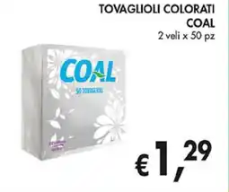 Coal Tovaglioli colorati COAL offerta