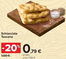 Carrefour Schiacciata Toscana offerta