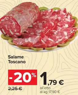 Carrefour Salame Toscano offerta