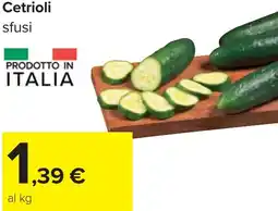 Carrefour Cetrioli offerta