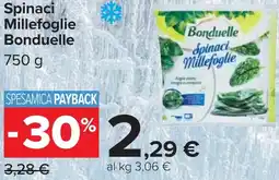 Carrefour Spinaci Millefoglie Bonduelle offerta