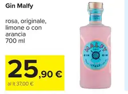 Carrefour Gin Malfy offerta