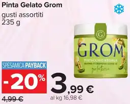 Carrefour Pinta Gelato Grom offerta