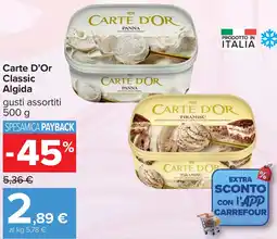Carrefour Carte D'Or Classic Algida offerta
