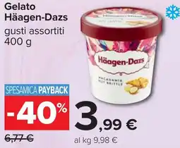 Carrefour Gelato Häagen-Dazs offerta