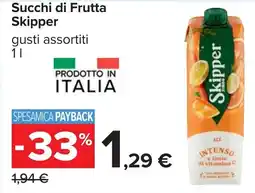 Carrefour Succhi di Frutta Skipper offerta