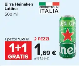 Carrefour Birra Heineken Lattina offerta