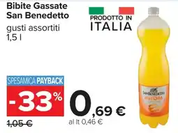 Carrefour Bibite Gassate San Benedetto offerta