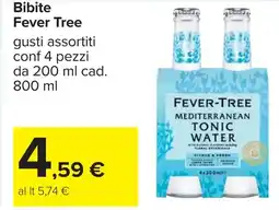Carrefour Bibite Fever Tree offerta