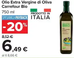Carrefour Olio Extra Vergine di Oliva Carrefour Bio offerta