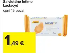 Carrefour Salviettine Intime Lactacyd offerta