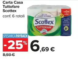 Carrefour Carta Casa Tuttofare Scottex offerta