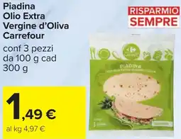 Carrefour Piadina Olio Extra Vergine d'Oliva Carrefour offerta