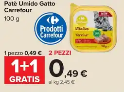 Carrefour Patè Umido Gatto Carrefour offerta