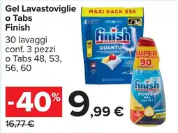 Carrefour Gel Lavastoviglie o Tabs Finish offerta