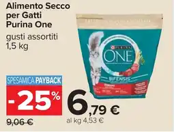Carrefour Alimento Secco per Gatti Purina One offerta